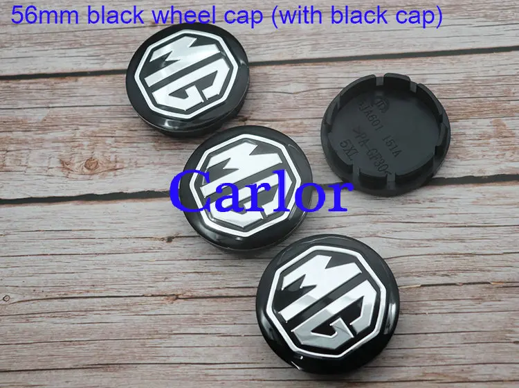 4pcs 56mm 60mm MG logo car emblem Wheel Center Hub Cap auto Rim refit dust-proof badge covers sticker styling
