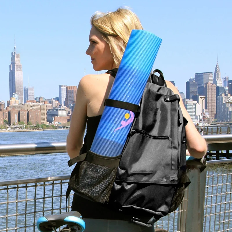 Multi-functional waterproof yoga mat handbag backpack outdoor leisure storage bag fitness sports package for women's fitness