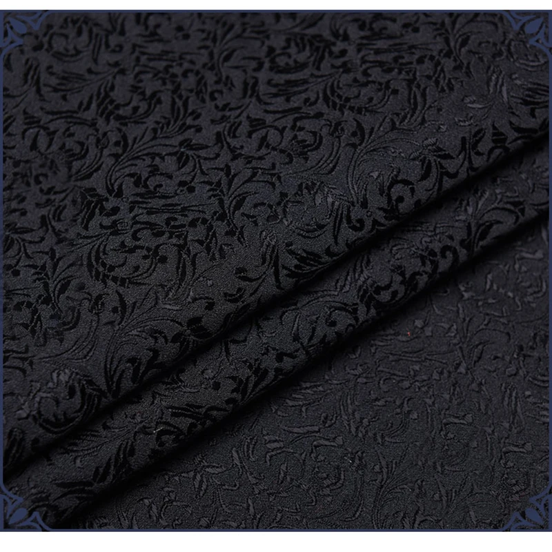 75x 100cm Metallic Jacquard Brocade Fabric Black Wheat Floral Pattern 3d Jacquard Yarn Dyed Fabric For Womens Coat Dress Skirt Fabric Aliexpress