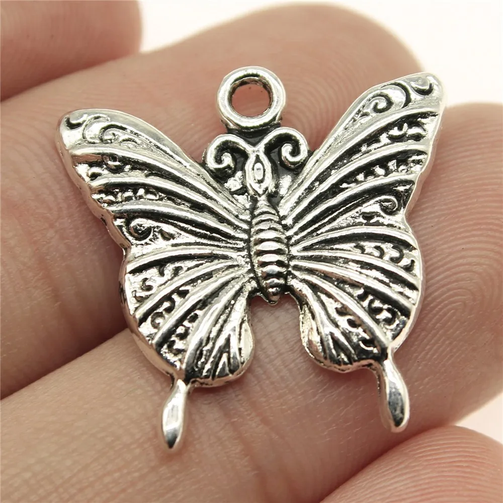 Buy WYSIWYG 10pcs 23x23mm Antique Silver Pendant