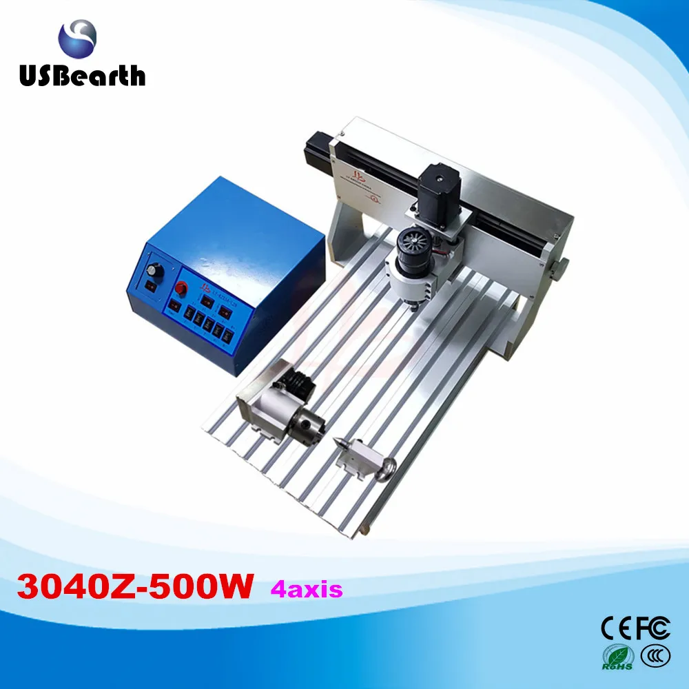 

LY 3040Z-500W 4 axis DC spindle mini CNC milling machine lathe duty free to RU