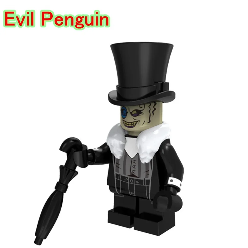 

Evil Penguin with Crafty Face Tiny Dolls Single Legoing DC Supervillains Batman Series Building Blocks PG8045 Toys for Children