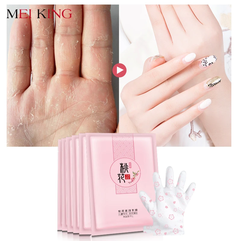 MEIKING Peach Blossom Nourishing Mask Hand Care Moisturizing Glove Whitening Skin Care Exfoliating Calluses Hand Film Hand Cream MEIKING Peach Blossom Nourishing Mask Hand Care Moisturizing Glove Whitening Skin Care Exfoliating Calluses Hand Film Hand Cream