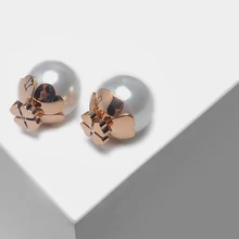 Клевер Дизайн Модный жемчужный уха шпильки