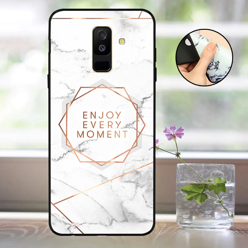 Мягкий чехол A600 A605F для Funda Samsung A6 2018 силиконовый матовый накладка Capas Galaxy Plus