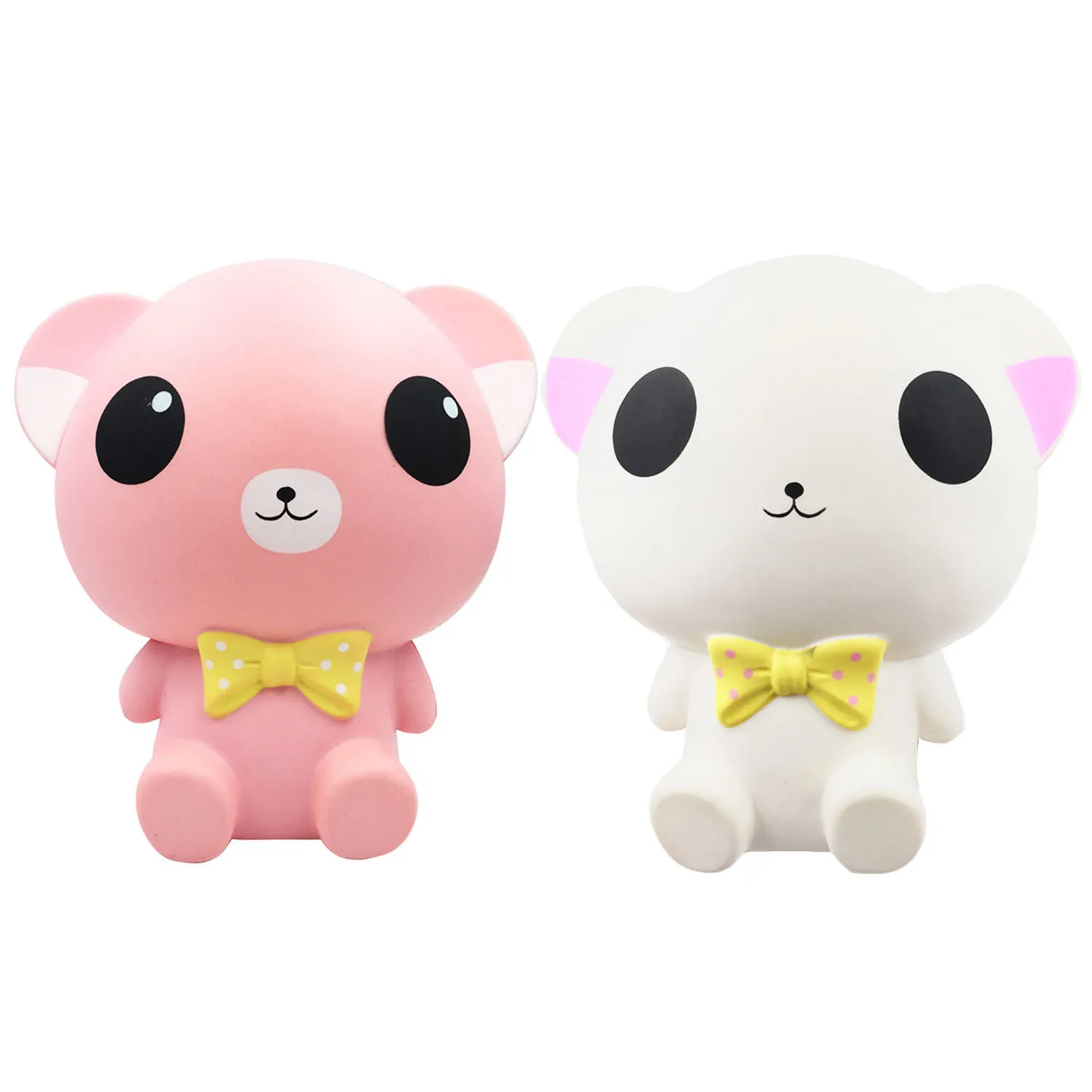 Besegad Soft Squishies Anti Stress Cute Bear Toy Slow Rising Squeeze Toys for Children Kids Adults Relieves Stress Anxiety