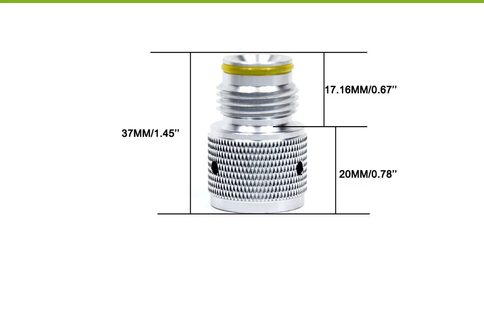 88 г 3 унции CO2 Картридж цилиндр для пейнтбольного бака адаптер M16* 1,5 0,825-14NGO резьба