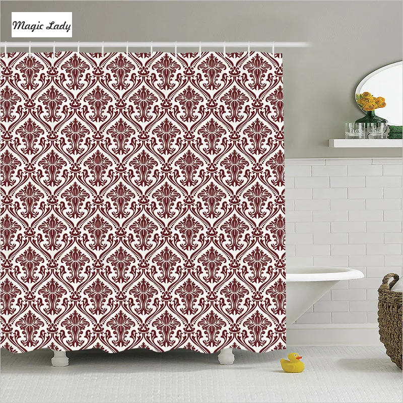 Shower Curtains Luxury Bathroom Accessories Victorian Style Floral