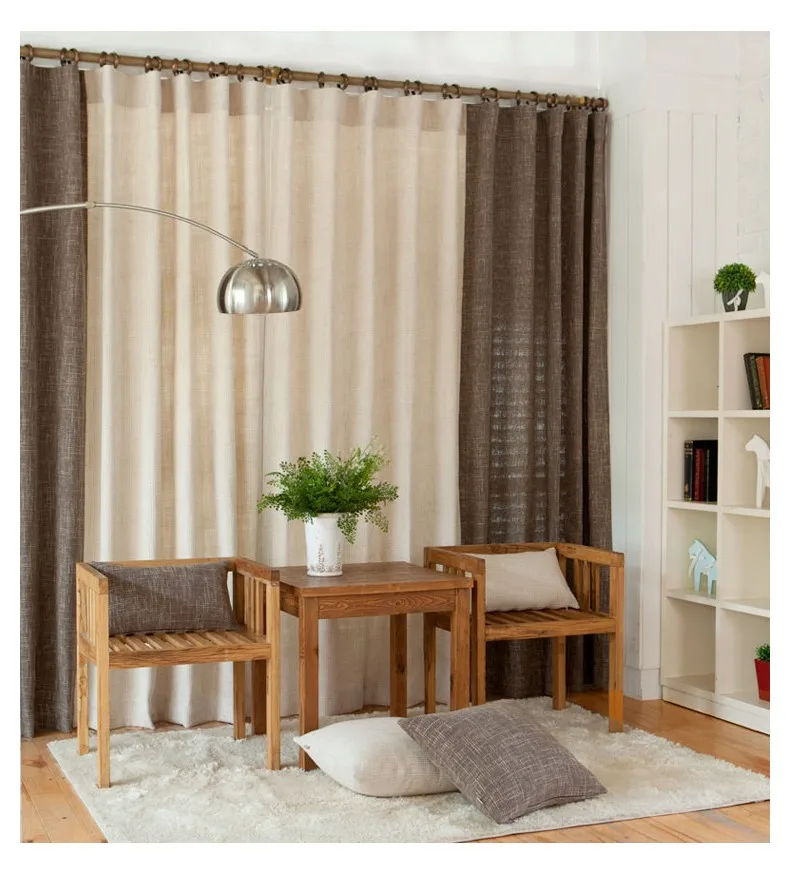 Elegant Color Block Thick Line Curtains for Living Room Bedroom Curtains Modern Window Curtains Kitchen Drapes Ready Made (20)