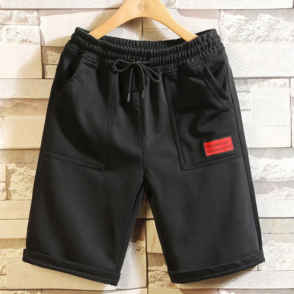 Шорты мужские Pantalones Cortos чистый цвет сплайсинга хлопок мульти-комбинезоны с карманами шорты модные Spodenki Meskie шорты мужские
