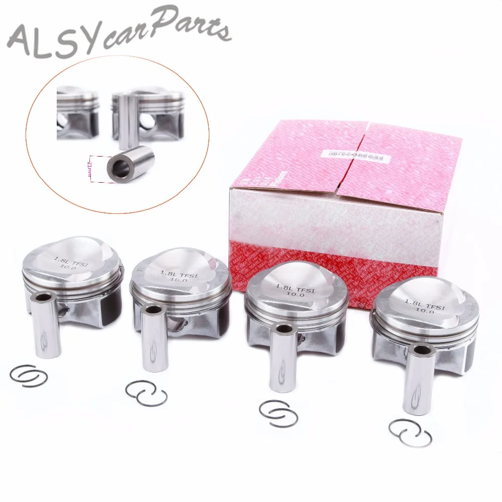 4 шт. поршневое и кольцо YIMIAOMO 82 5 мм x 21 06H 107 065 BS для Audi A3 A4 A5 VW Passat CC Golf Skoda Seat 1.8TSI 06H198151C