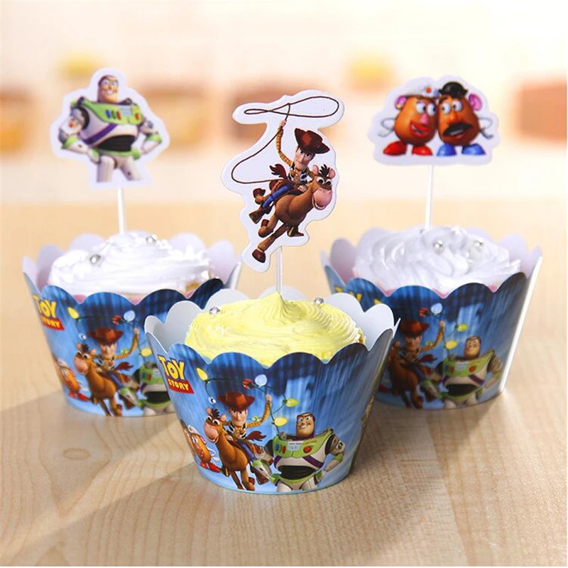 Dernieres Nouveau Toy Story Buzz Lightyear Gateau Topper Emballage De Petit Gateau De Fete D Anniversaire Decoration Fournitures Enfants Halloween Nouvel An Decor Aliexpress