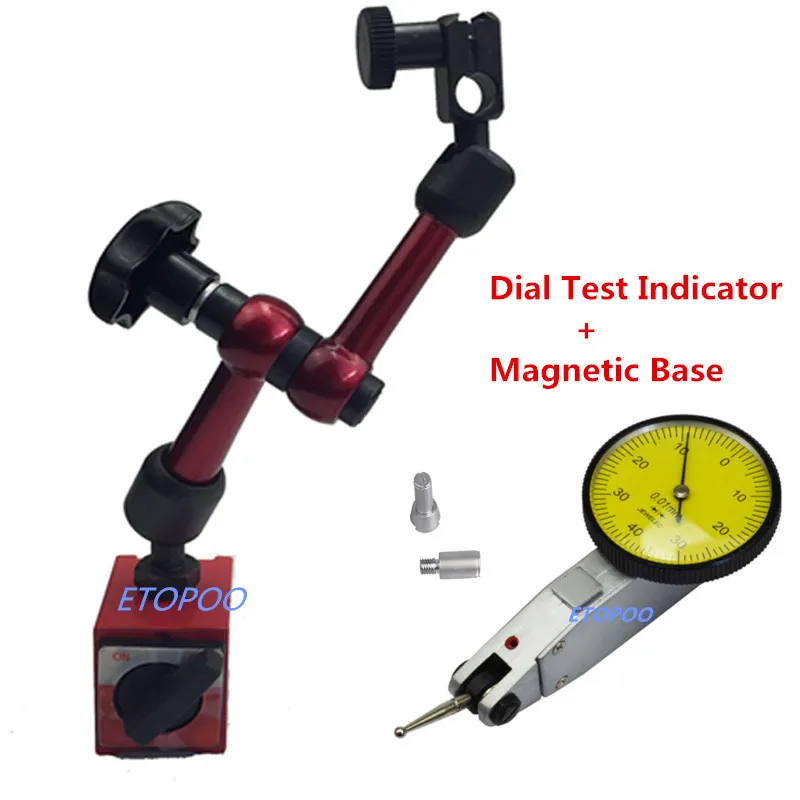 Мини Универсальный гибкий циферблат тестовый индикатор магнитный держатель подставка Магнитная коррекция манометр стойка-индикатор инструмент
