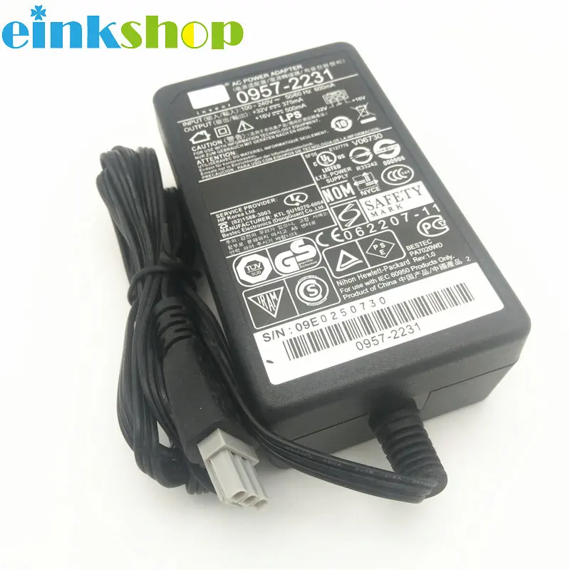 Einkshop 0957 2231 32V 75mA 16V 500mA AC адаптер Зарядное устройство совместимо с HP Officejet D2460 F2185 F4175
