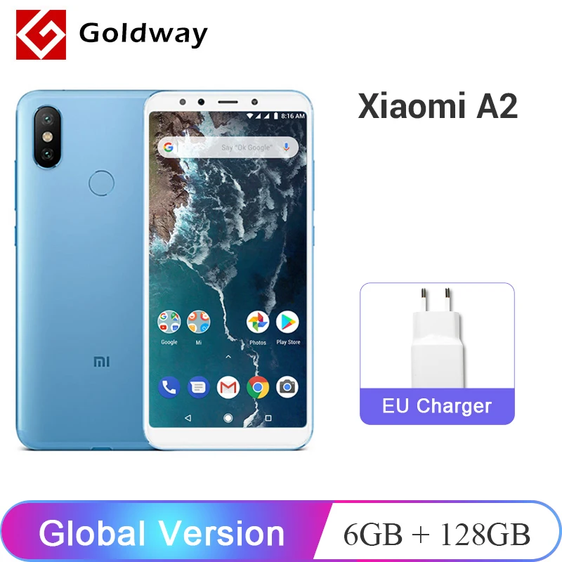 Глобальная версия Xiaomi mi A2 6 ГБ Оперативная память 128 Гб Встроенная Мобильный