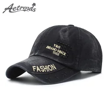 [AETRENDS] джинсовая бейсбольная кепка с вышитыми буквами, мужская и женская летняя Спортивная Кепка gorra hombre casquette bone masculino Z-6888