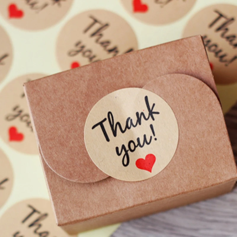 Online Get Wedding Favor Stickers Aliexpress Alibaba 10pcs Thank You Kraft Paper Gift Tags Diy Seal Paste Stickers Wedding Favors Label Party Supplies