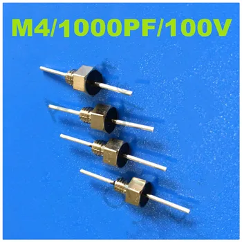

(100PCS) M4 1000PF 100V 10A feedthrough capacitor screw thread