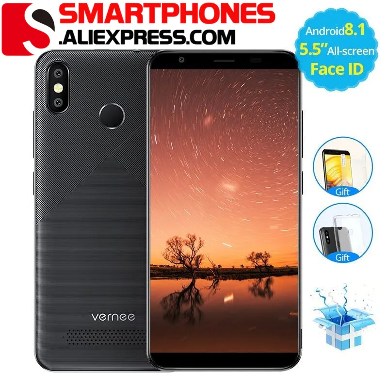 Оригинальный мобильный телефон VERNEE T3 Pro 3 ГБ + 16 Гб 5 &quot18:9 4G LTE MTK6739 четырехъядерный