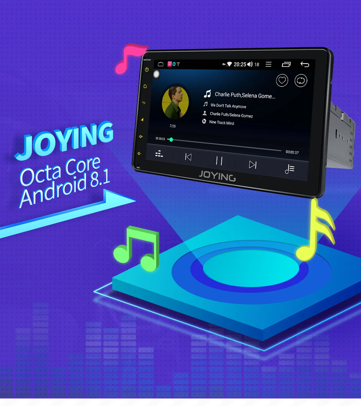 Best Latest 1 din 8" touch screen 8 Core 4GB RAM 32GB ROM Android 8.1 car autoradio stereo GPS Navi WIFI Bluetooth DVR reverse camera 0