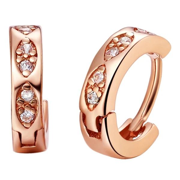 

New New Earrings Stud with Simulated Crystal , Rose N/PPlated Wedding Earrings