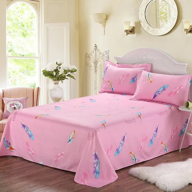 aliexpress com buy 1pc polyester cotton flat sheet feather feather sheets