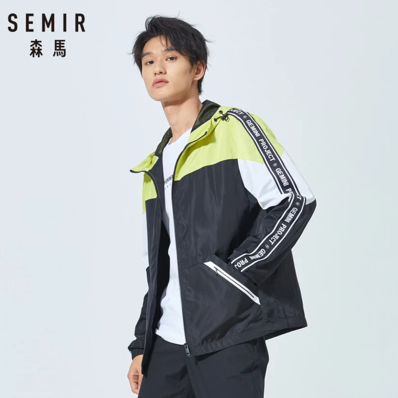 SEMIR Men Jacket Casual for Men Solid Fashion Jacket Men Overcoat Baseball streetwear Jacket Clothing