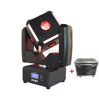 

4pcs/lot Mini LED Beam Moving Head Light RGBW 6x12W+12x6x5050SMD LED DJ Equipment Snake Eye Infinite Rotating DMX Stage Light