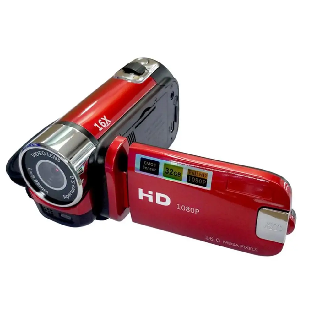 Full HD 1080 P Портативная 16MP 270 градусов Спортивная Видикон вращение высокой четкости цифровая видеокамера ABS DV камера FHD видеокамера s