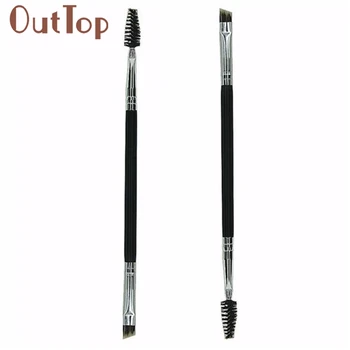 

Popular New 1PCS Makeup Bamboo Handle Double Eyebrow Brush + Eyebrow Comb