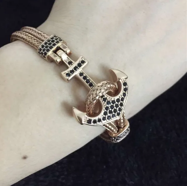 Men S Anchor Bracelet Bangle Anium Steel Jewelry Cuff Wristband Men S Anchor Bracelet Bangle Anium Steel Jewelry Cuff Wristband Charm Wire Cable Bracelets Stainless Male