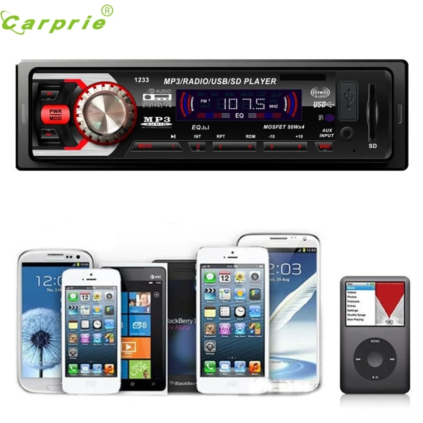 

New Arrival Car Audio Stereo In Dash FM With Mp3 Player USB SD Input AUX Receiver fe7