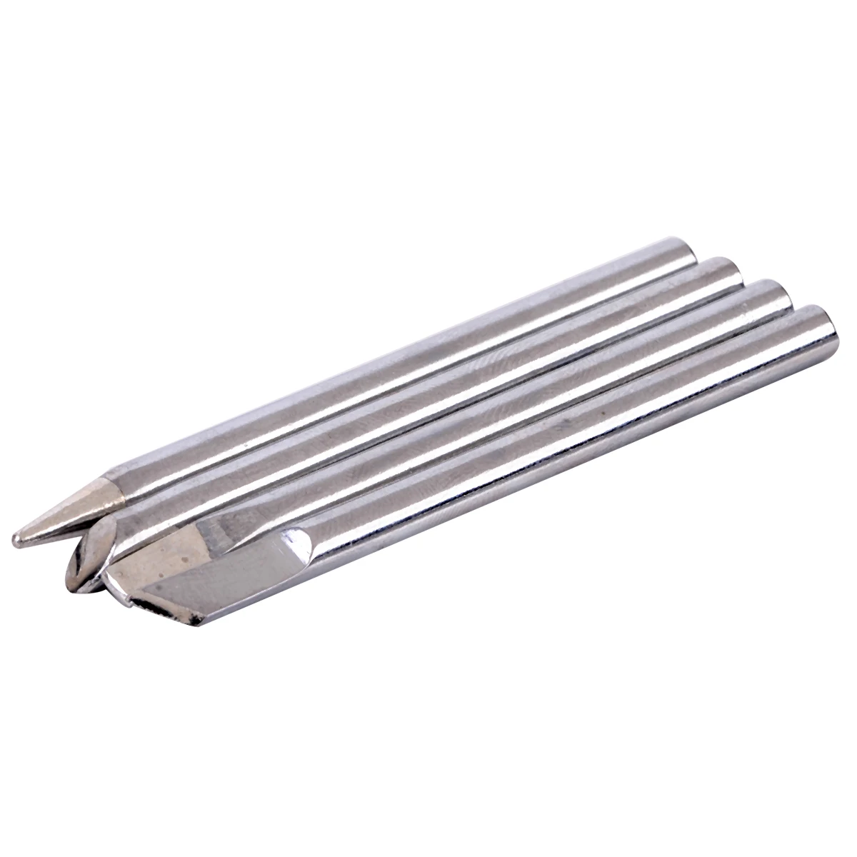 4pcs Copper Iron Tips 4.4mmx65mm Soldering Iron Tip Head Replaceable Shank For 40W Solder Irons Solder Machines