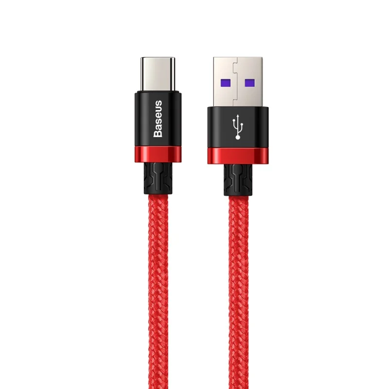 5A usb type c кабель для huawei mate 20 P30 pro usb c быстрый заряд кабеля для samsung s8 s9 oneplus 6 xiaomi mi 9 8 зарядный кабель - Цвет: Красный