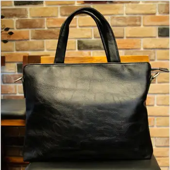 

2019 New Diagonal Cross Briefcase Handbag Shoulder Bag Men's Cross Section Men's Bag Business Bag