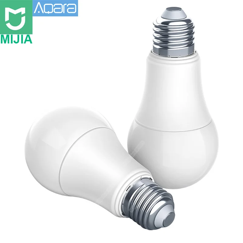 

Xiaomi Aqara 9W E27 2700K-6500K 806lum Smart White Color LED Bulb Light Work with Home Kit and MI Home App Smart Lamp