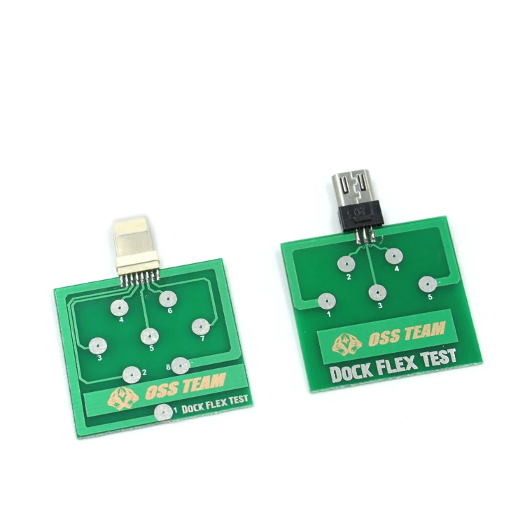 

2 Pcs/Lot Charging Dock Flex Tester Repair Micro USB PCB Test Board for iPhone Andorid Battery Power Fix Tool