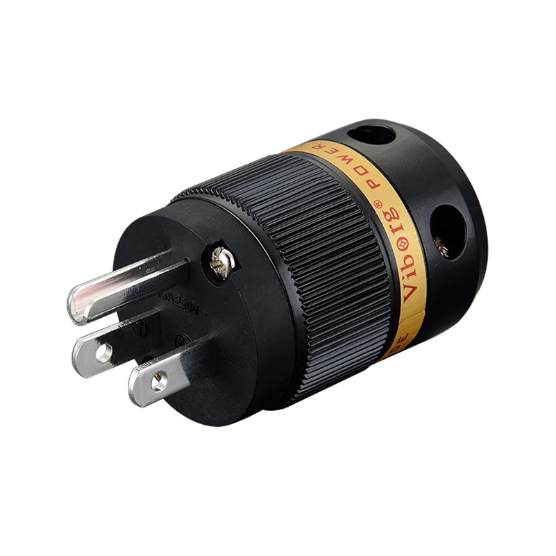 Выборг пара Hifi VM501R+ VF501R Чистая медь родием США AC мощность Plug& IEC разъем для аудио DIY сетевой мощность кабель