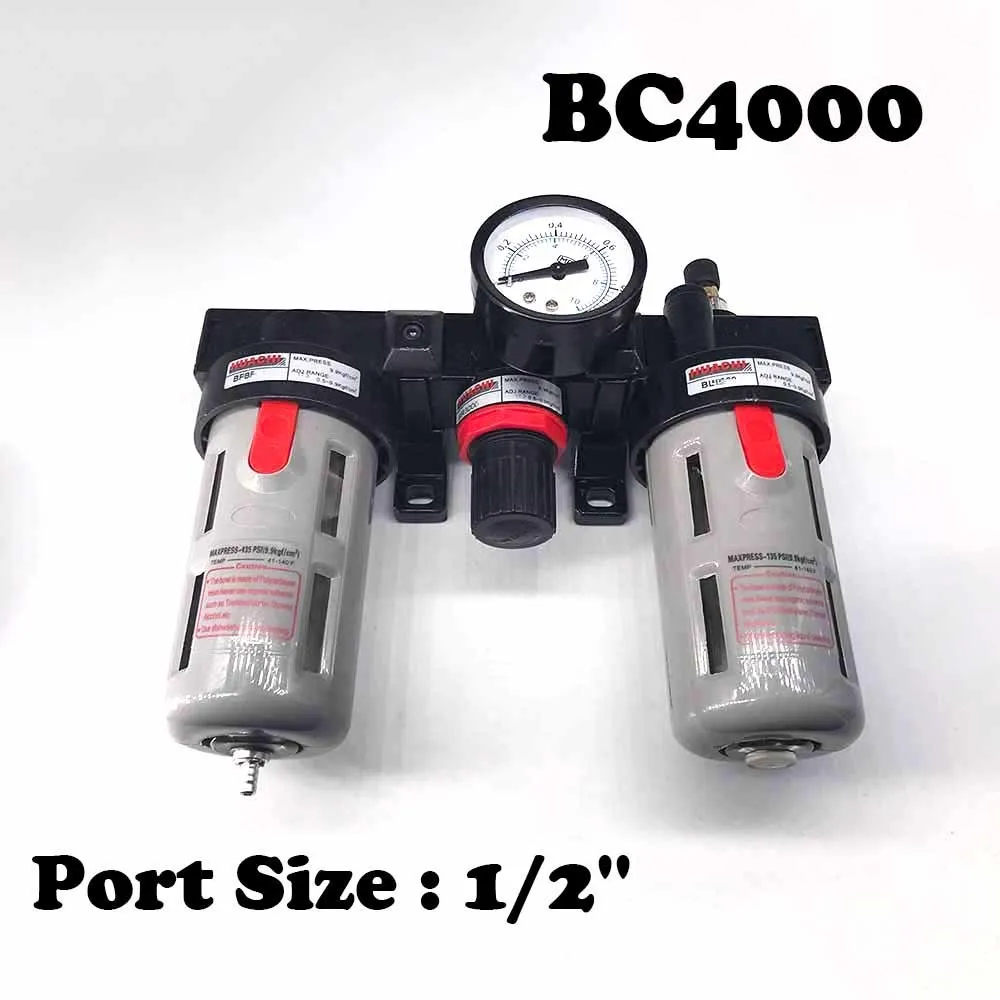 BC4000 oil water separator triplex filter pressure relief valve oil and water separator oil mist device