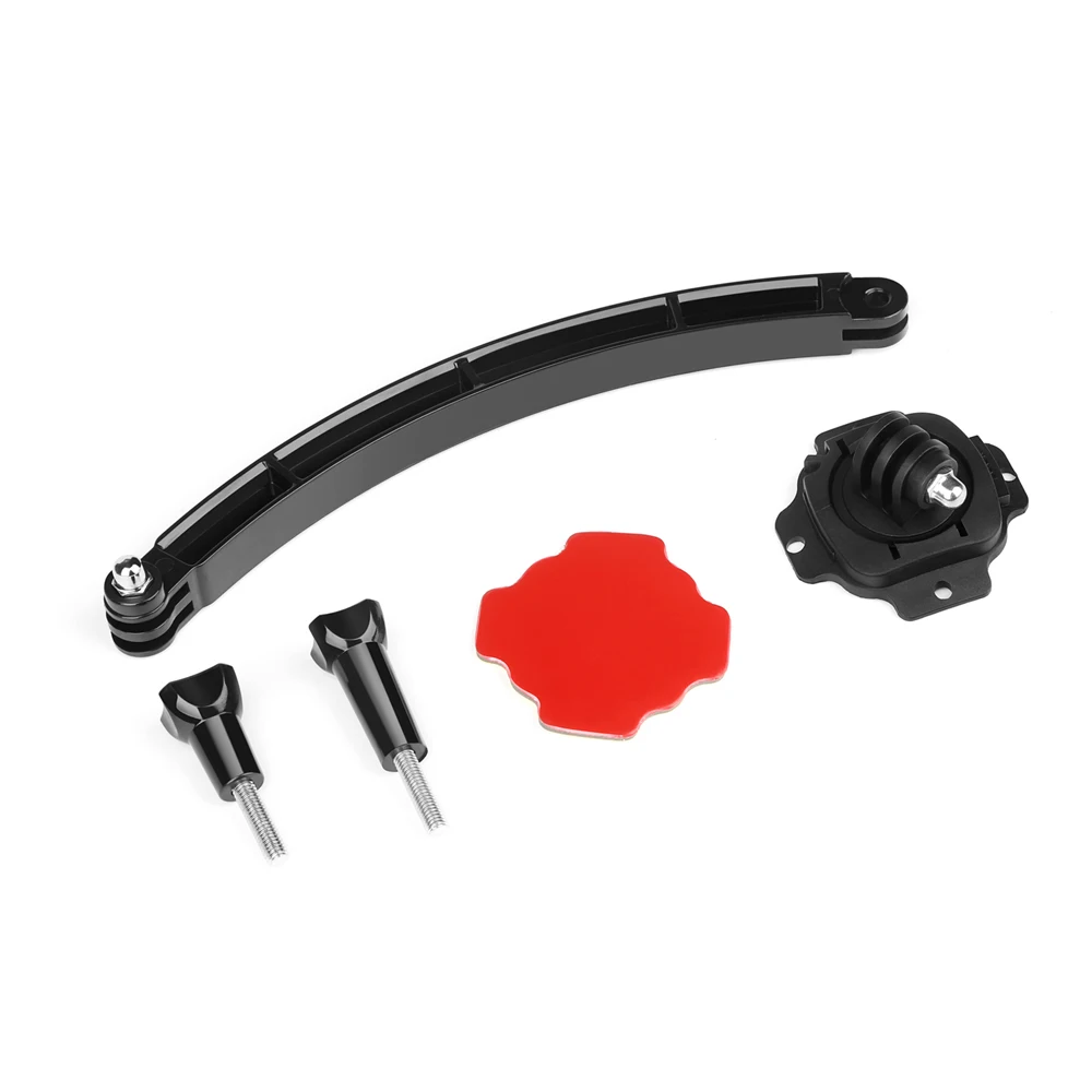 

SHOOT Bike Bicycle Helmet Accessories Mount for GoPro Hero 7 6 5 Black 4 Xiaomi Yi 4k Sjcam Arm and 360 Rotation Base for Go Pro