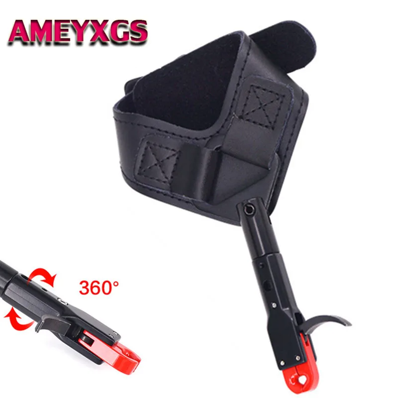 

1pc Archery Arrows and Wrist Bow Release Durable Metal and Strength Saving Release for Compound Bow Hunting Shooting Accessories