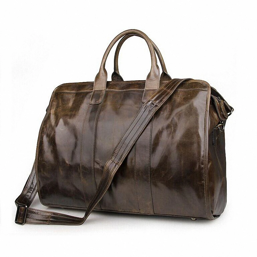 Vintage 100% Genuine Leather Travel bag Men Duffel Bag Luggage Travel Bag Large Men Leather Duffle Bag Weekend Tote Big LI-1269