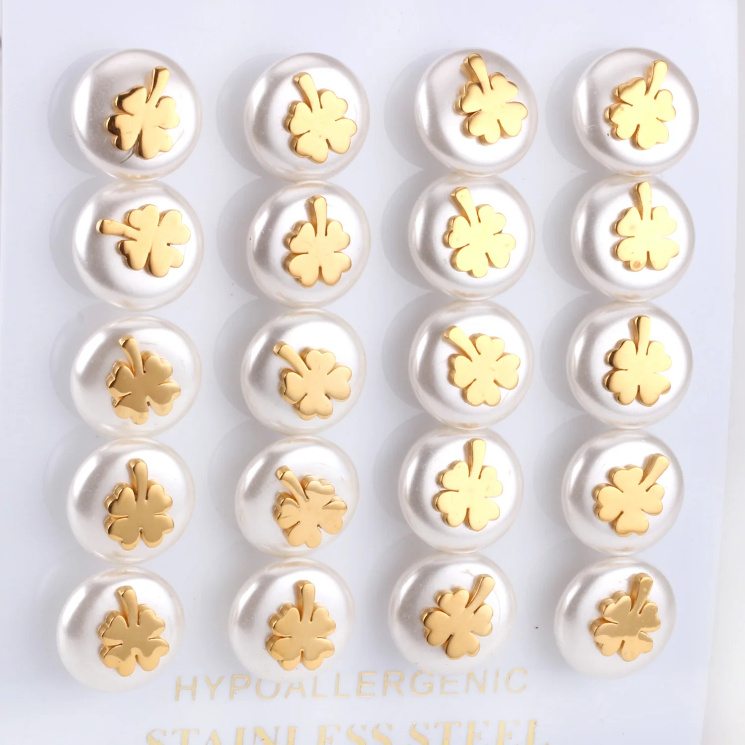 Luxukissids 10 пар/лот ювелирные изделия искусственный жемчуг лист дети серьги гвоздики для женщин серьги Модные ювелирные изделия Горячая Размер 10 мм