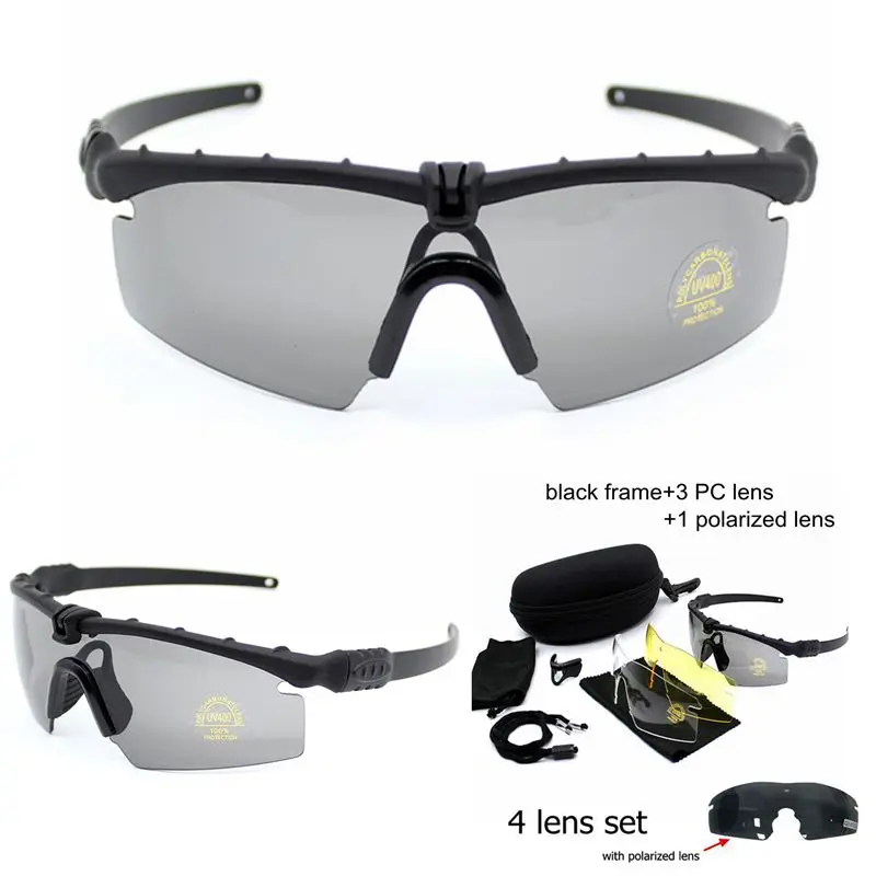 

Tactical Polarized Glasses Army Goggle Eyewear Airsoft Shooting Glasses For Men Sport Sunglasses Wargame Hiking Military Glasses