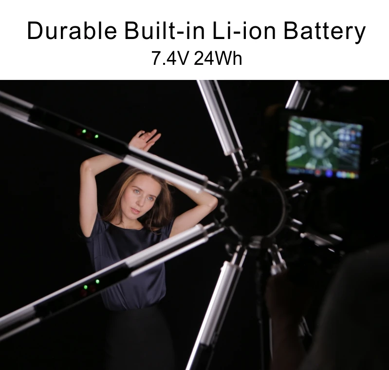 Falcon Eyes beauty led strip Light Studio Video трубчатая лампа 16 Вт двухцветное непрерывное освещение ручной работы со встроенным литий-ионным аккумулятором