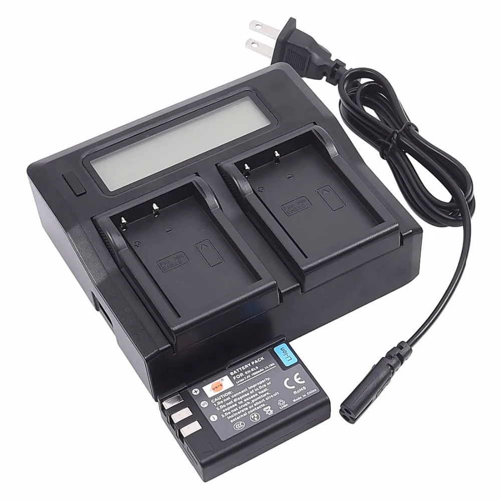 DSTE Li ion EN EL9 Battery with 1.5A Dual Charger for Nikon D40 D40X