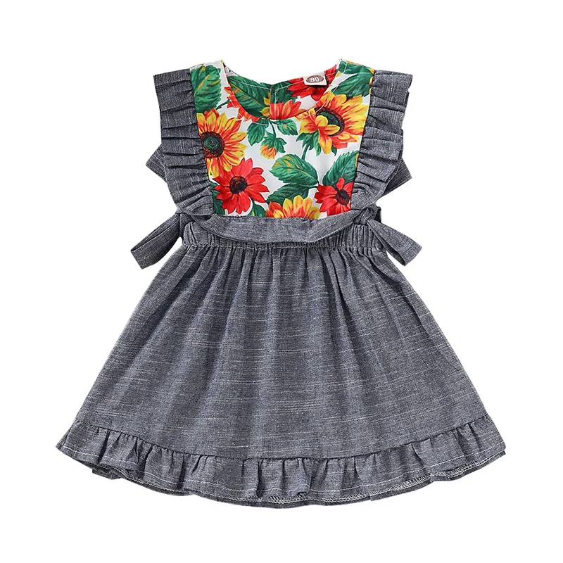 

Summer Girl Dress Baby Kids Children Dress Girls Sleeveless Dress Soft Cotton Summer Princess Dresses Baby Girls Clothes