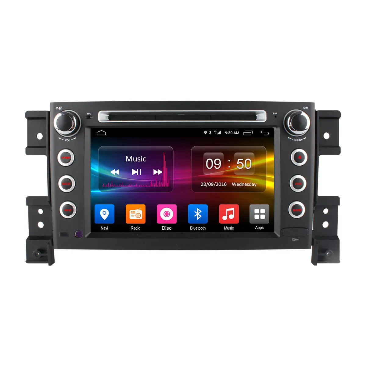 Excellent 4G SIM LTE 1024*600 Octa 8 Core Android6.0 For SUZUKI GRAND VITARA 2005 - 2015 Car DVD Player Navigation GPS Radio wifi 32G ROM 2