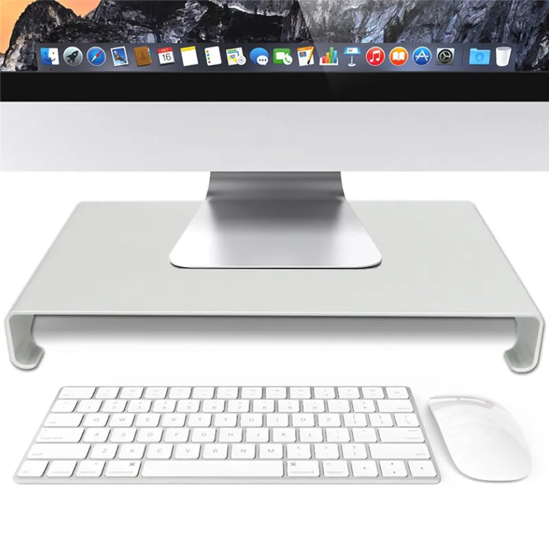 

Aluminum Alloy Computer Bracket Stand LED LCD Computer Monitor Riser Desktop Organizer Display Bracket Rack