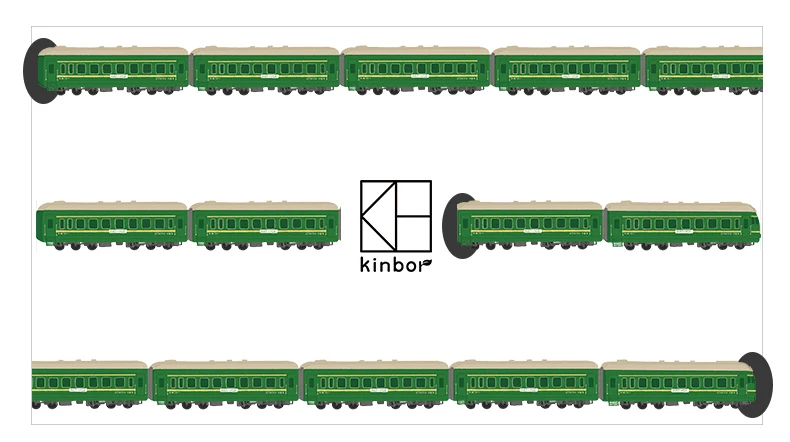 Kinbor зеленый поезда ремесло Васи Клейкие ленты Водонепроницаемый записываемый DIY Бумага маскирования Клейкие ленты Скрапбукинг Дневник